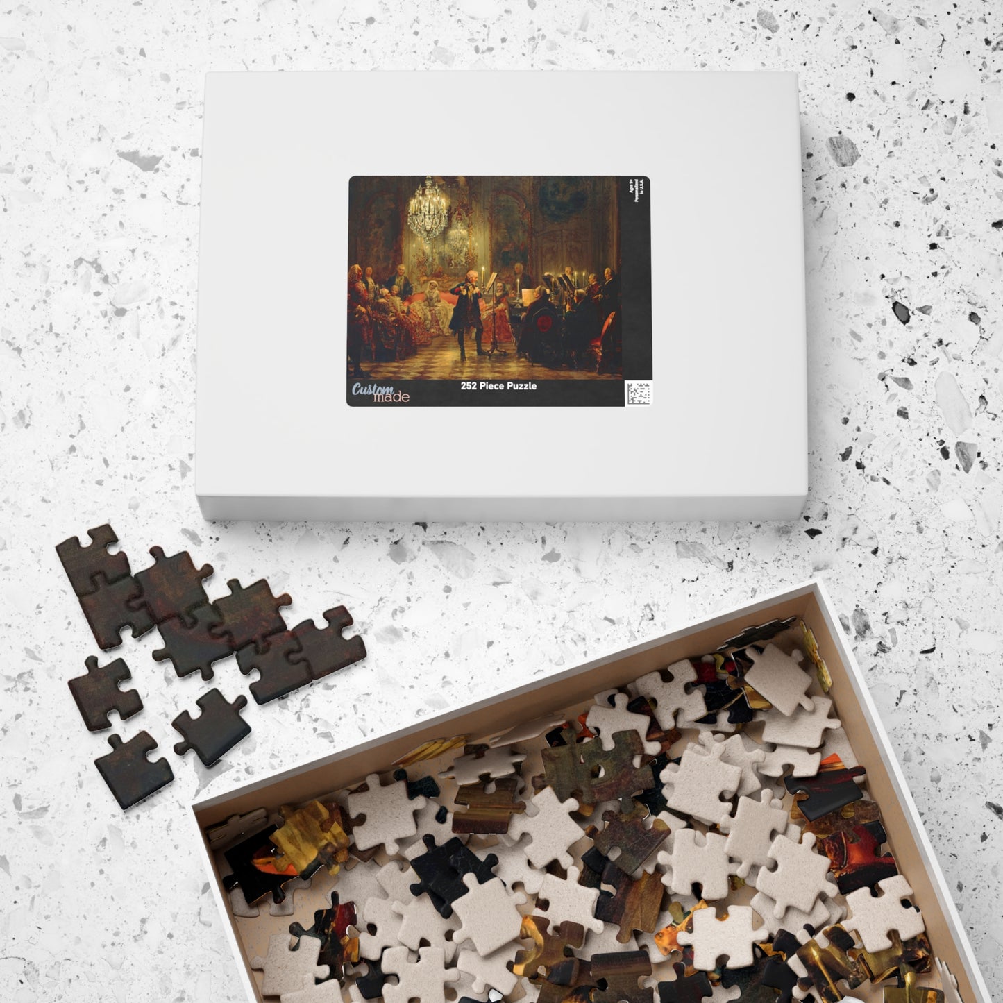 The Flute Concert Puzzle | Adolph Menzel - - 252 pcs (Horizontal) - 