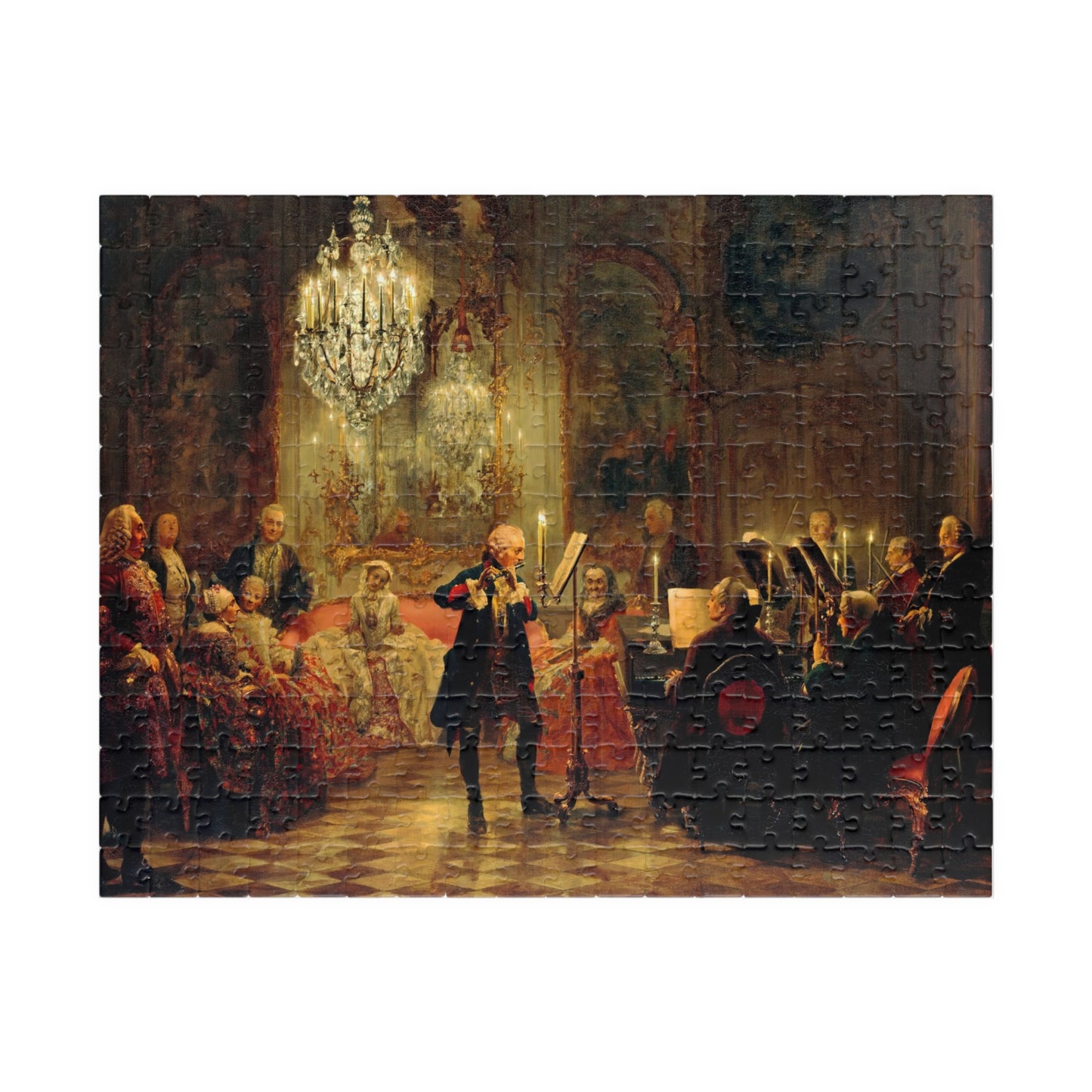 The Flute Concert Puzzle | Adolph Menzel - - 252 pcs (Horizontal) - 