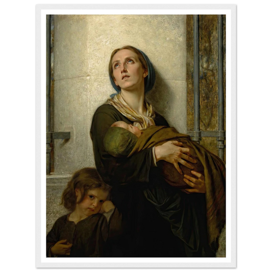 The Forgotten Art Print | Hugues Merle - Framed Poster - 30x40 cm / 12x16″ - Black frame