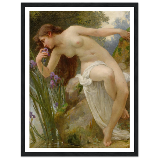 The Fragrant Iris Art Print | Guillaume Seignac - Framed Poster - 30x40 cm / 12x16″ - Black frame
