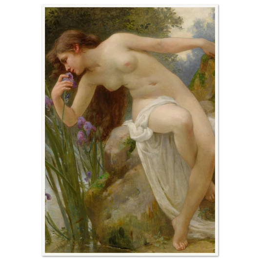 The Fragrant Iris Art Print | Guillaume Seignac - Framed Poster - 30x40 cm / 12x16″ - Black frame
