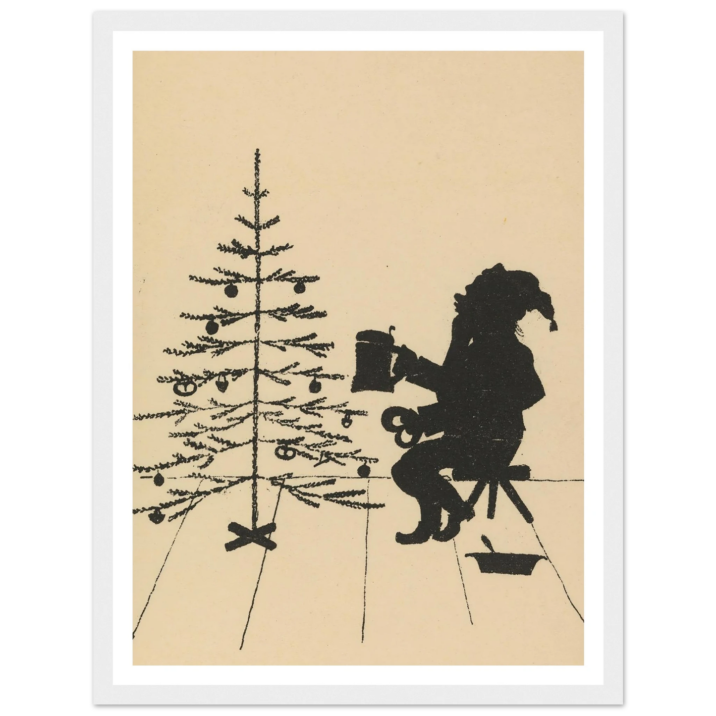 The Gnome's Quiet Toast - Framed Poster - 30x40 cm / 12x16″ - Black frame