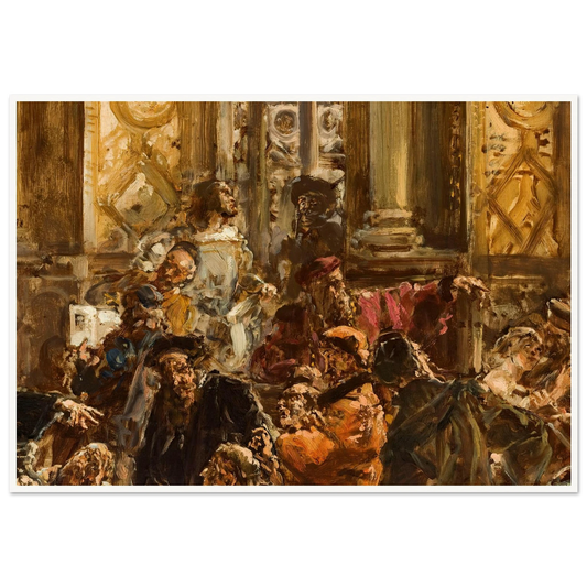 The Golden Age in Literature in the 16th c., from the series “History of Civilization in Poland” (1888) Art Print | Jan Matejko - Framed Poster - 30x40 cm / 12x16″ - Black frame