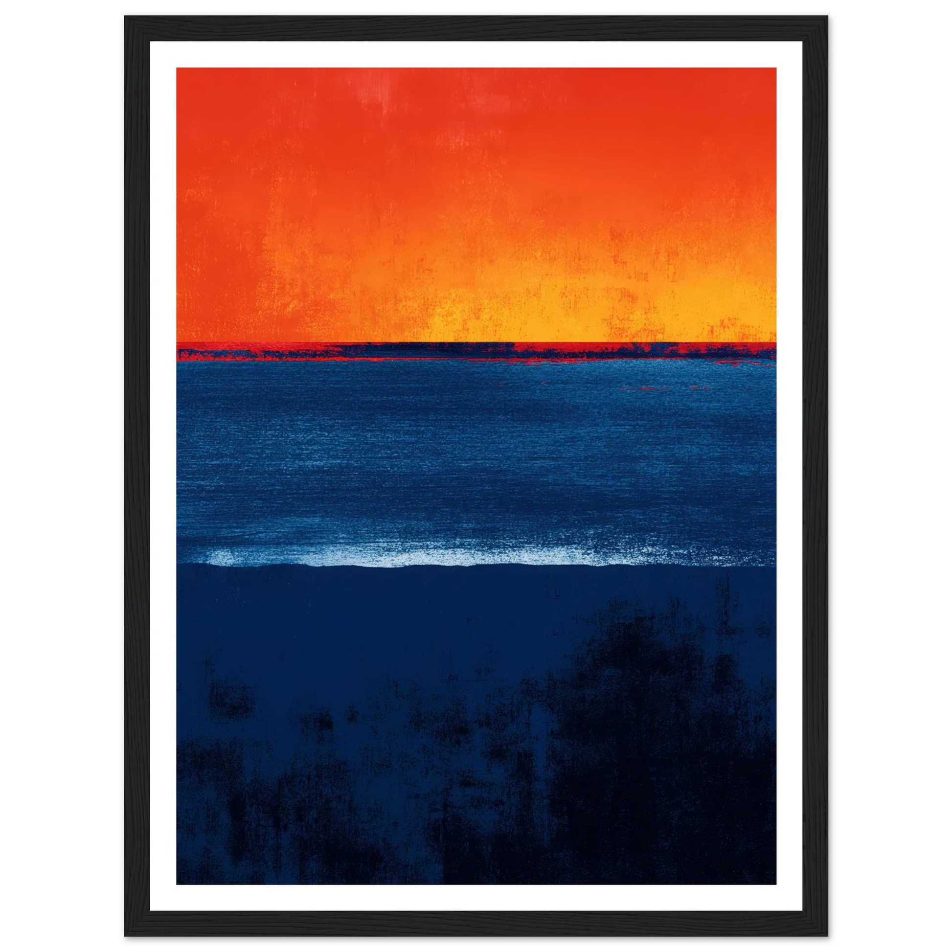 The Great Division - Framed Poster - 30x40 cm / 12x16″ - Black frame