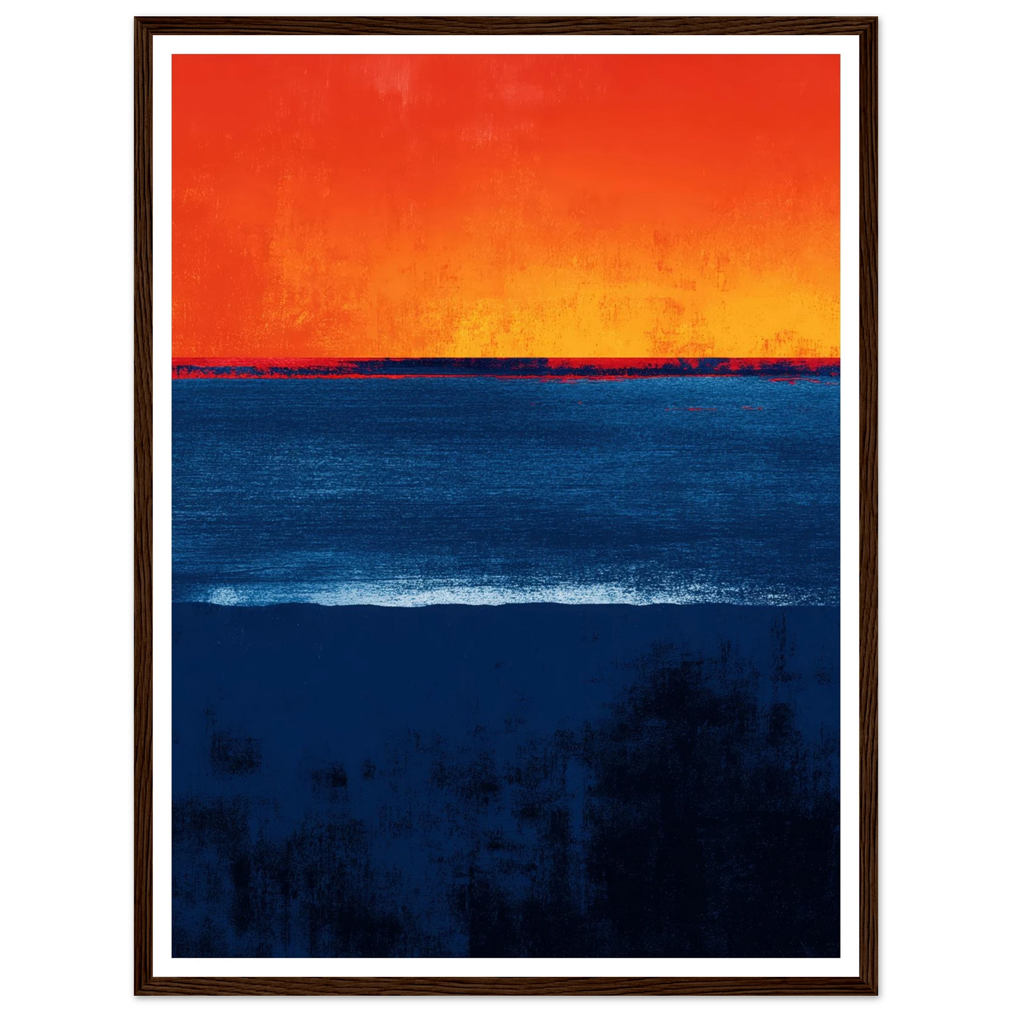 The Great Division - Framed Poster - 30x40 cm / 12x16″ - Black frame