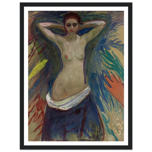 The Hands (1893–94) Art Print | Edvard Munch - Framed Poster - 30x40 cm / 12x16″ - Black frame