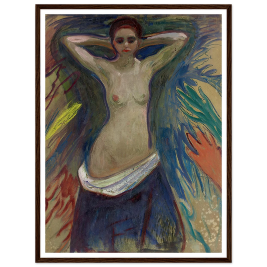 The Hands (1893–94) Art Print | Edvard Munch - Framed Poster - 30x40 cm / 12x16″ - Black frame
