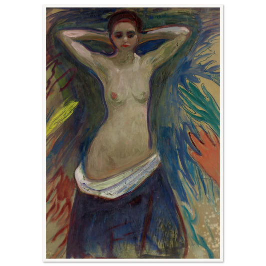 The Hands (1893–94) Art Print | Edvard Munch - Framed Poster - 30x40 cm / 12x16″ - Black frame