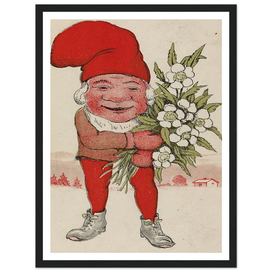 The Hearty Winter Bloom - Framed Poster - 30x40 cm / 12x16″ - Black frame