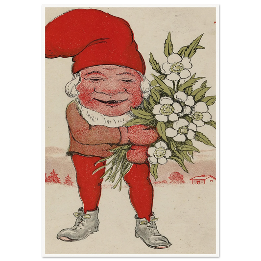 The Hearty Winter Bloom - Framed Poster - 30x40 cm / 12x16″ - Black frame