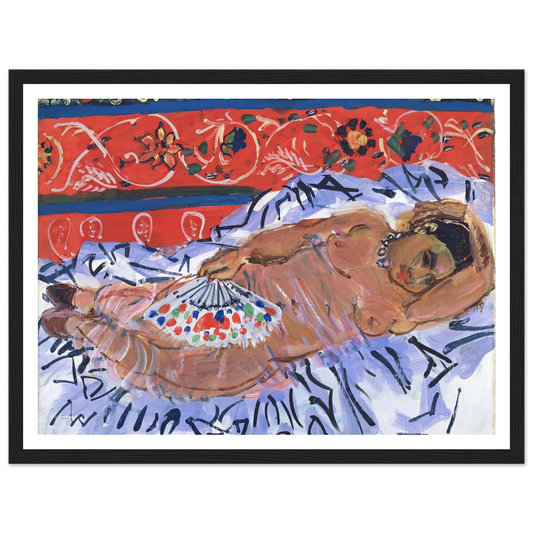 The Hindu Model (Le Modele Hindou) (1929) Art Print | Raoul Dufy - Framed Poster - 30x40 cm / 12x16″ - Black frame