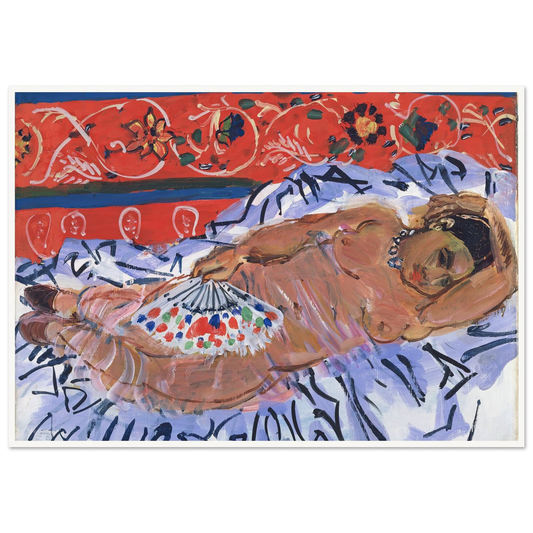 The Hindu Model (Le Modele Hindou) (1929) Art Print | Raoul Dufy - Framed Poster - 30x40 cm / 12x16″ - Black frame