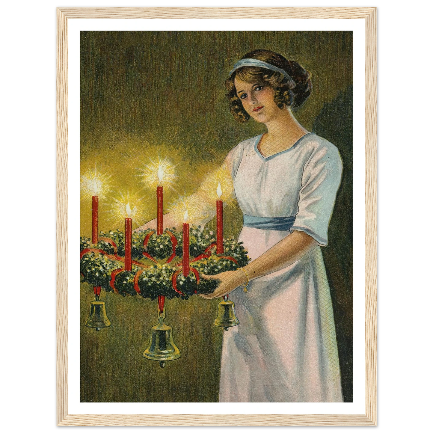 The Hope of Advent Light - Framed Poster - 30x40 cm / 12x16″ - Black frame
