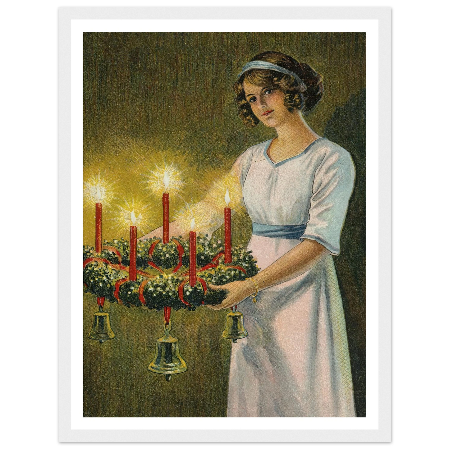 The Hope of Advent Light - Framed Poster - 30x40 cm / 12x16″ - Black frame