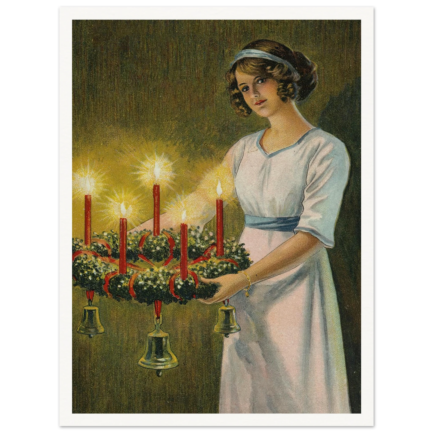 The Hope of Advent Light - Framed Poster - 30x40 cm / 12x16″ - Black frame