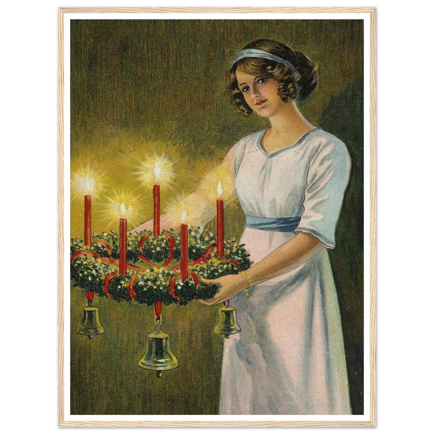 The Hope of Advent Light - Framed Poster - 30x40 cm / 12x16″ - Black frame