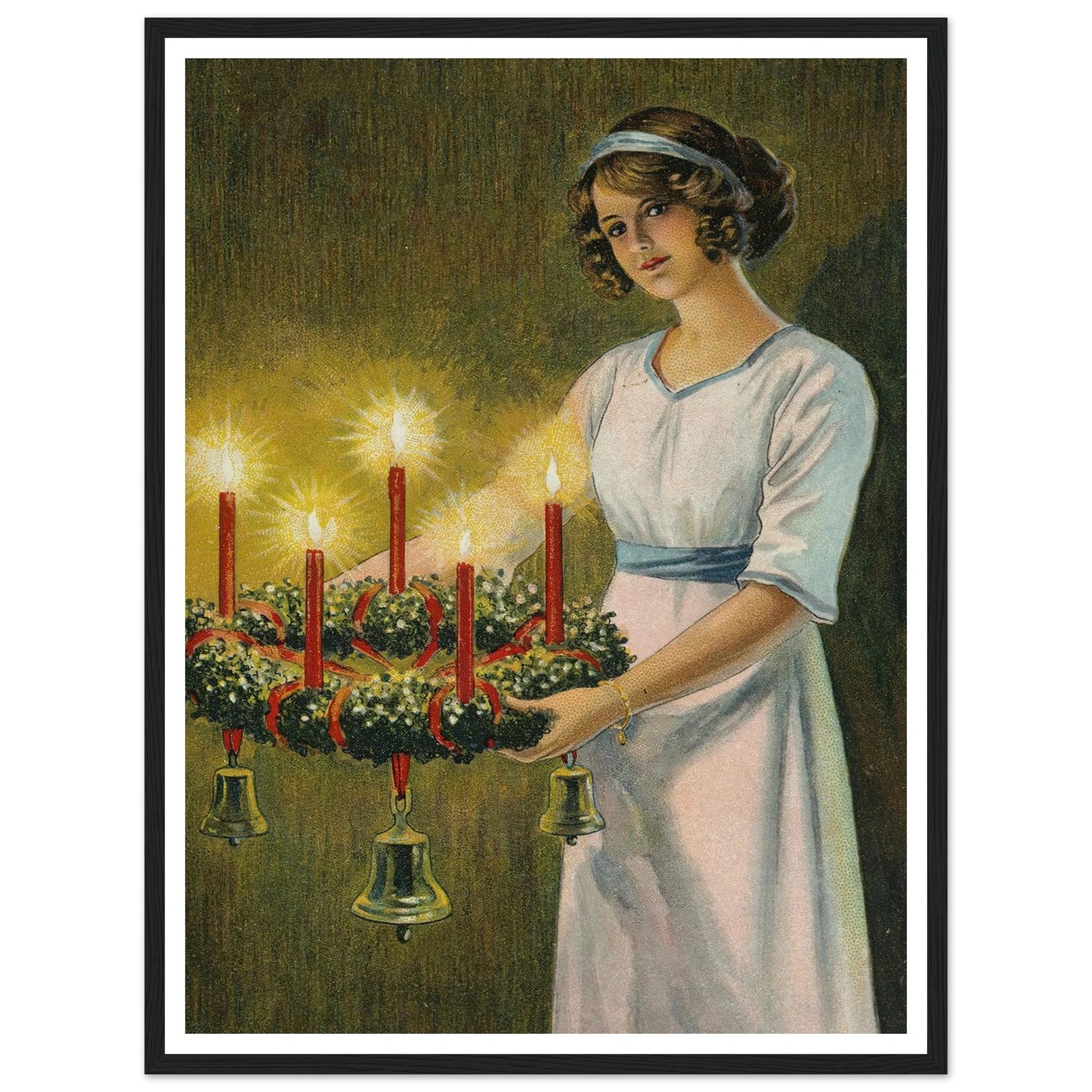 The Hope of Advent Light - Framed Poster - 30x40 cm / 12x16″ - Black frame