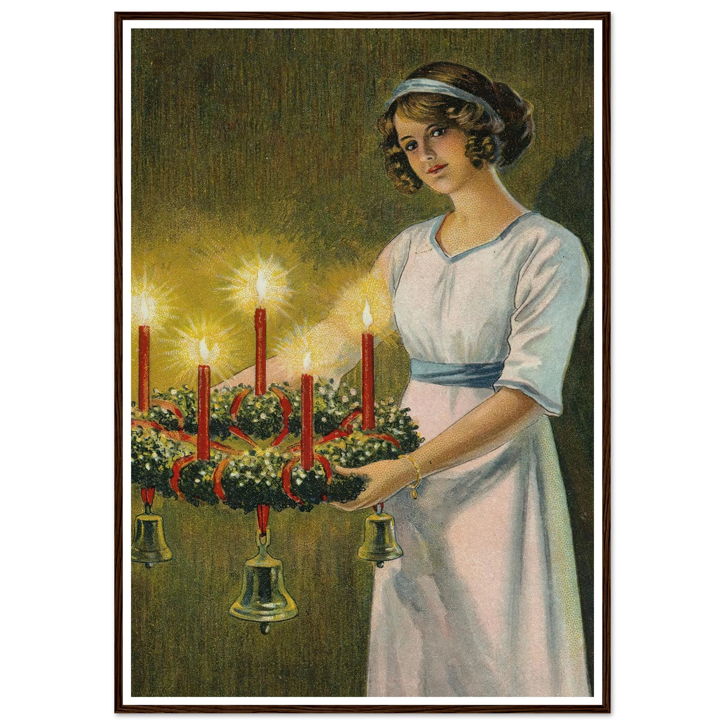 The Hope of Advent Light - Framed Poster - 30x40 cm / 12x16″ - Black frame