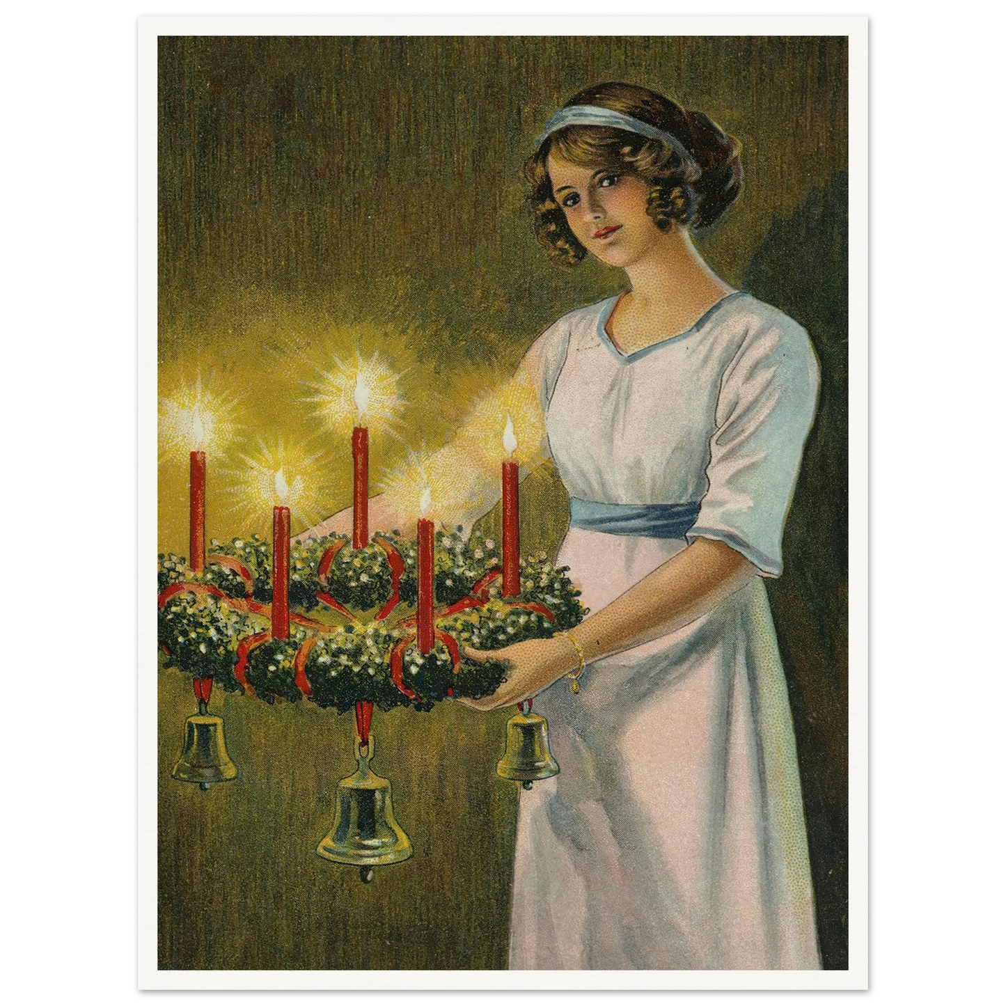 The Hope of Advent Light - Framed Poster - 30x40 cm / 12x16″ - Black frame