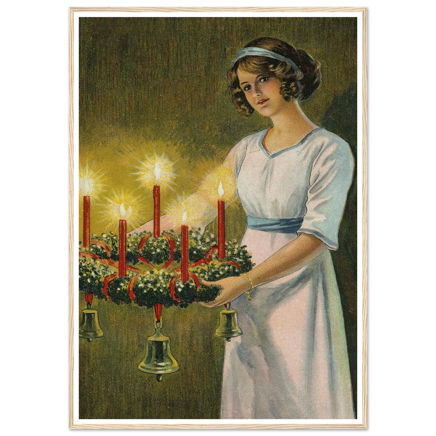 The Hope of Advent Light - Framed Poster - 30x40 cm / 12x16″ - Black frame
