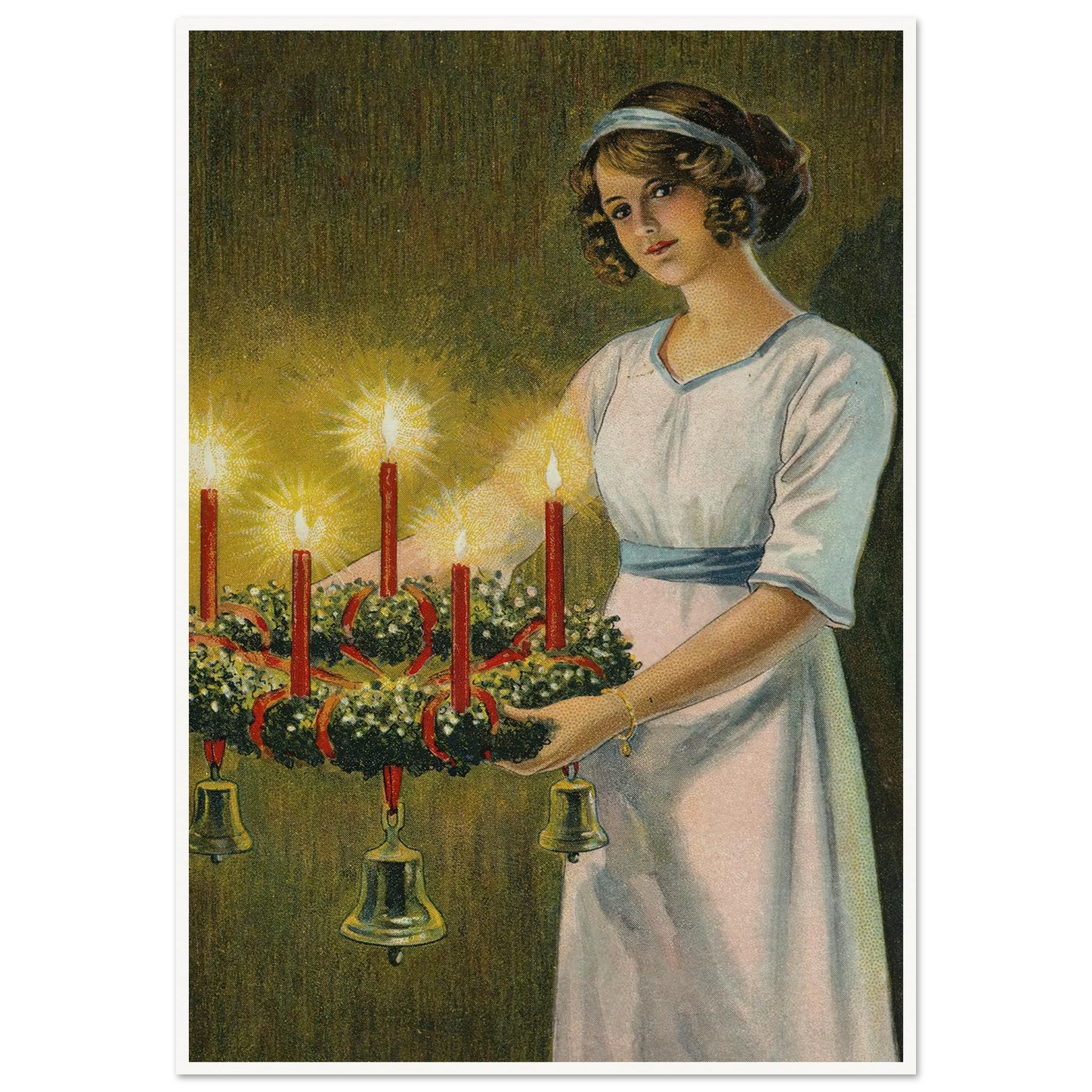 The Hope of Advent Light - Framed Poster - 30x40 cm / 12x16″ - Black frame