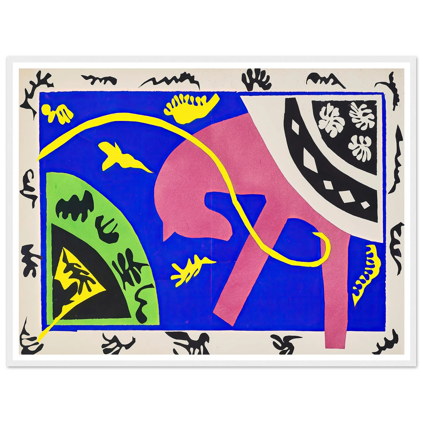 The horse, the rider and the clown (1947) Art Print | Henri Matisse - Framed Poster - 30x40 cm / 12x16″ - Black frame