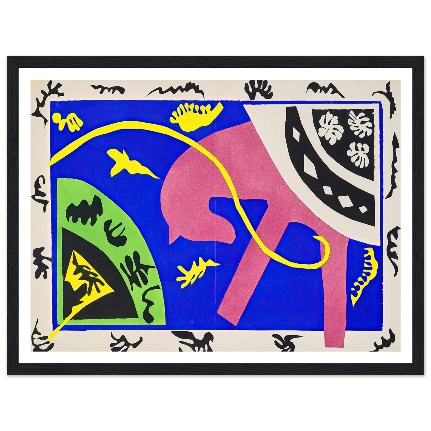 The horse, the rider and the clown (1947) Art Print | Henri Matisse - Framed Poster - 30x40 cm / 12x16″ - Black frame