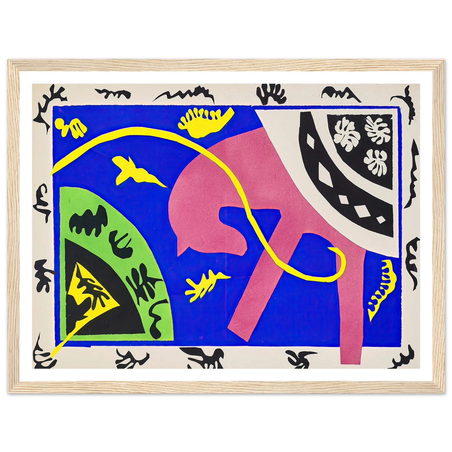 The horse, the rider and the clown (1947) Art Print | Henri Matisse - Framed Poster - 30x40 cm / 12x16″ - Black frame