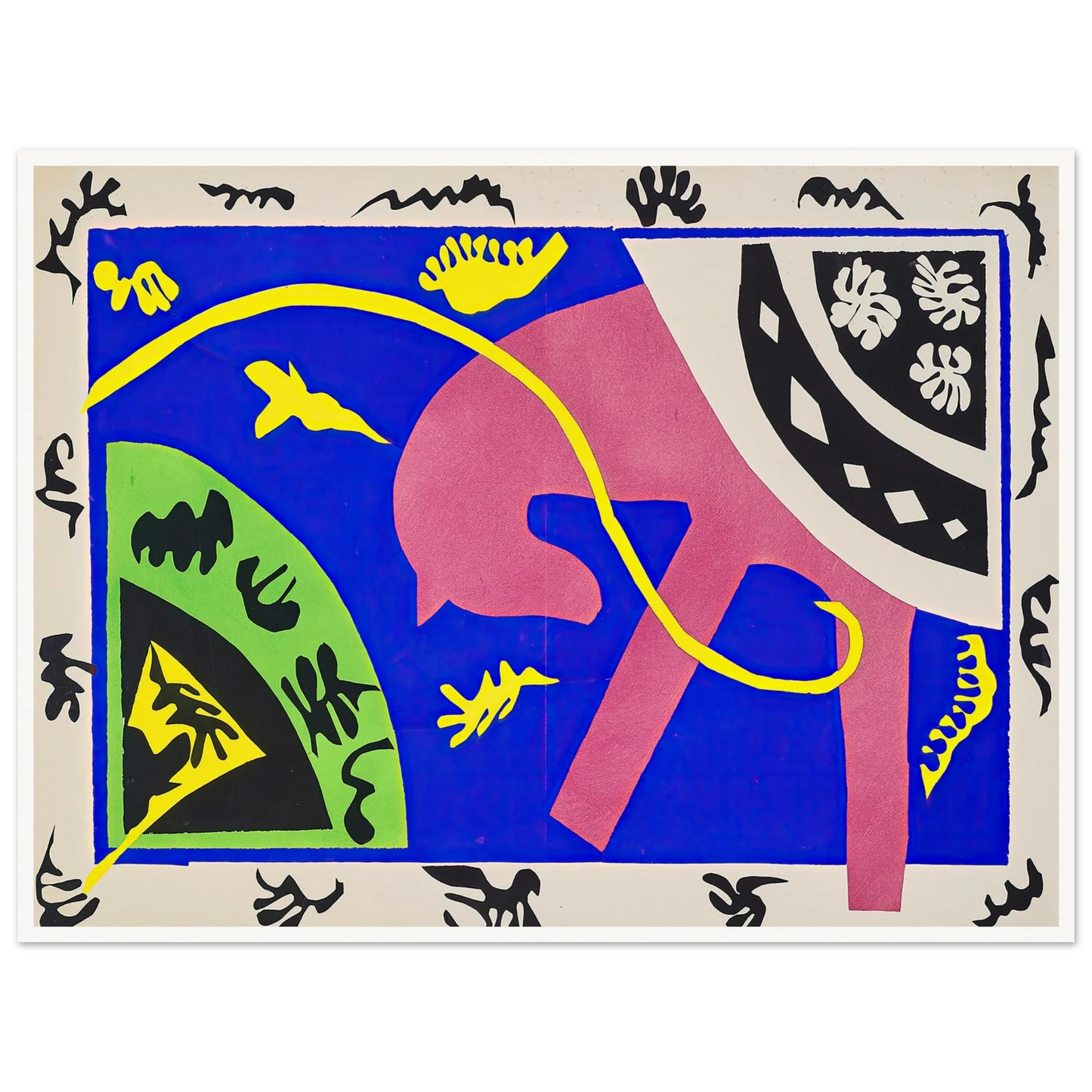 The horse, the rider and the clown (1947) Art Print | Henri Matisse - Framed Poster - 30x40 cm / 12x16″ - Black frame