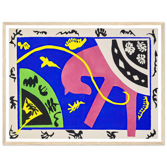 The horse, the rider and the clown (1947) Art Print | Henri Matisse - Framed Poster - 30x40 cm / 12x16″ - Black frame