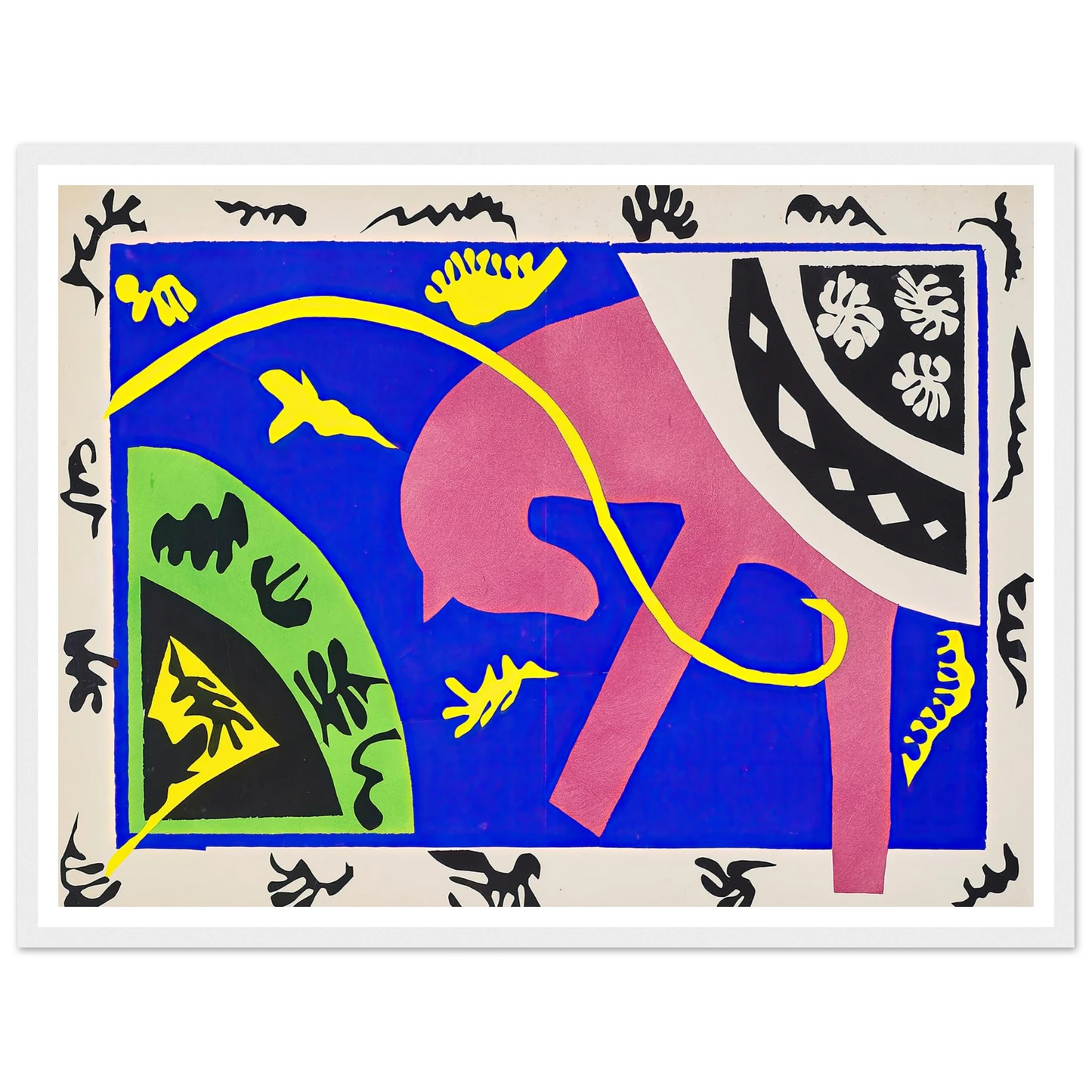 The horse, the rider and the clown (1947) Art Print | Henri Matisse - Framed Poster - 30x40 cm / 12x16″ - Black frame