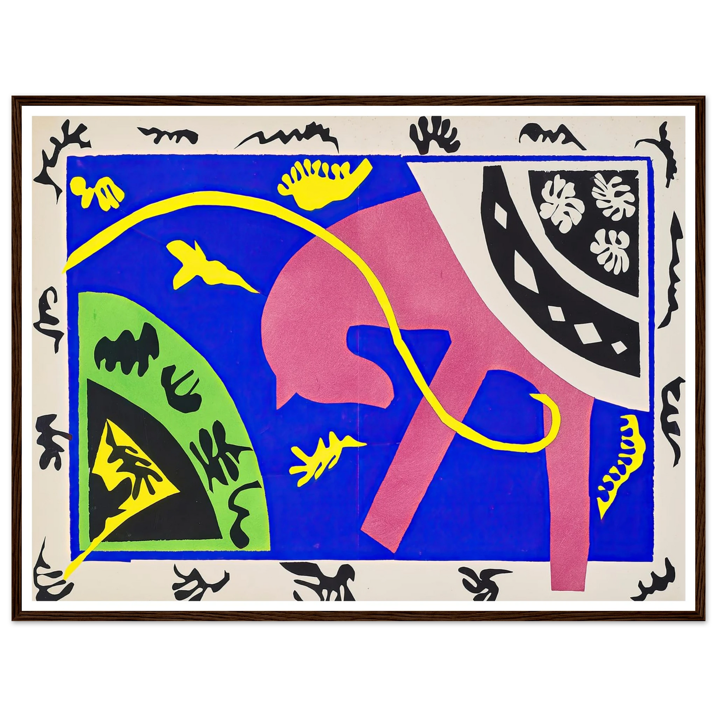 The horse, the rider and the clown (1947) Art Print | Henri Matisse - Framed Poster - 30x40 cm / 12x16″ - Black frame