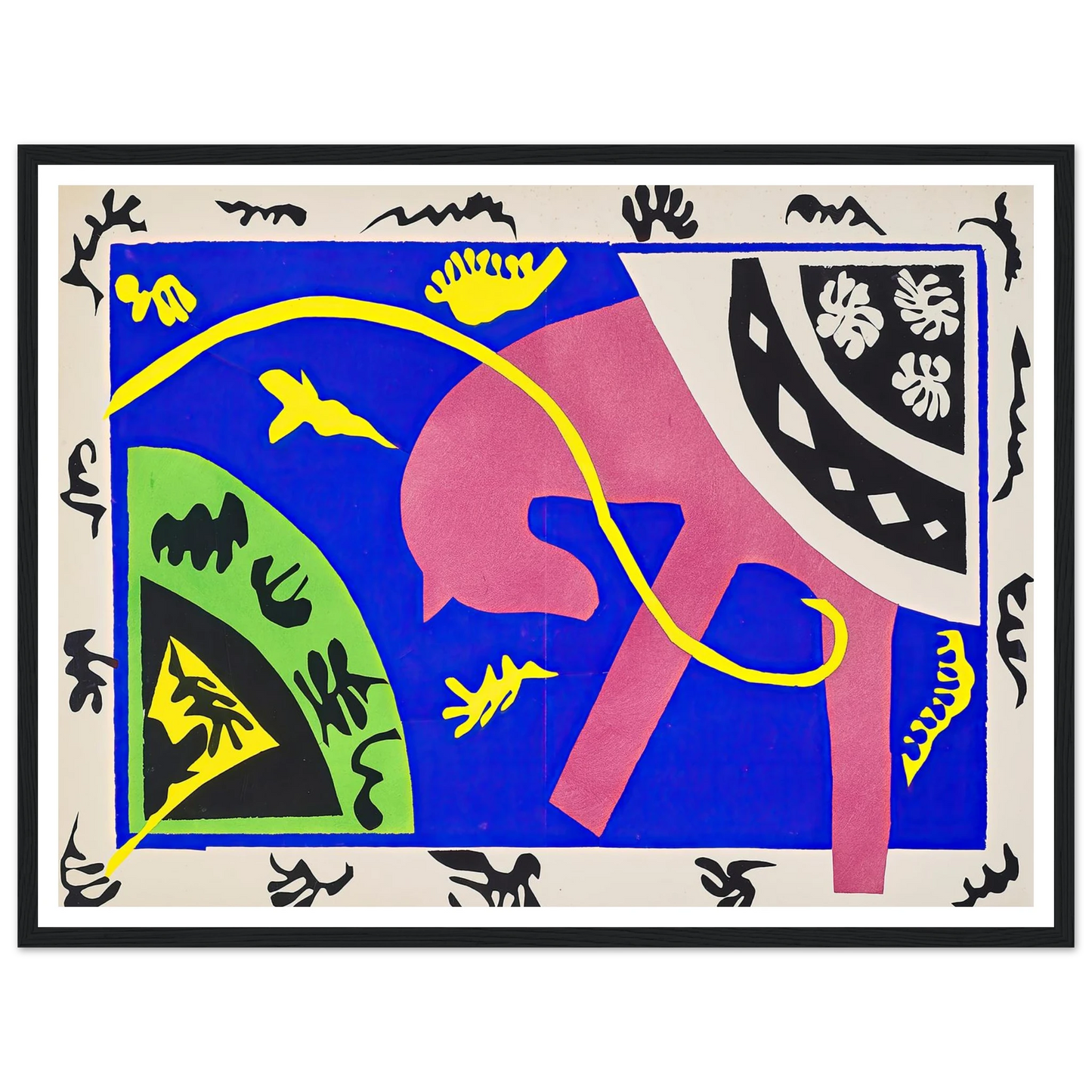 The horse, the rider and the clown (1947) Art Print | Henri Matisse - Framed Poster - 30x40 cm / 12x16″ - Black frame