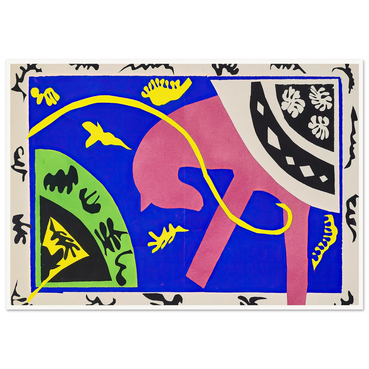 The horse, the rider and the clown (1947) Art Print | Henri Matisse - Framed Poster - 30x40 cm / 12x16″ - Black frame