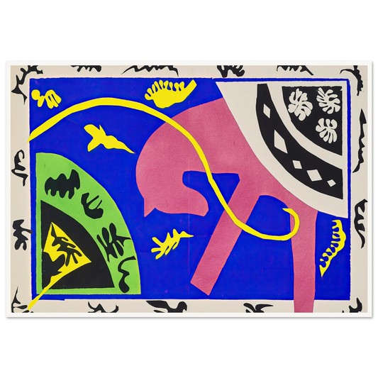 The horse, the rider and the clown (1947) Art Print | Henri Matisse - Framed Poster - 30x40 cm / 12x16″ - Black frame