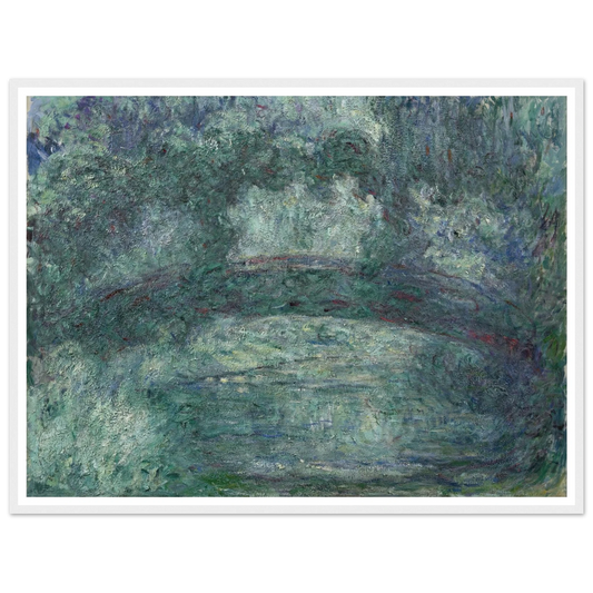 The Japanese bridge (1919-1924) Art Print | Claude Monet - Framed Poster - 30x40 cm / 12x16″ - Black frame