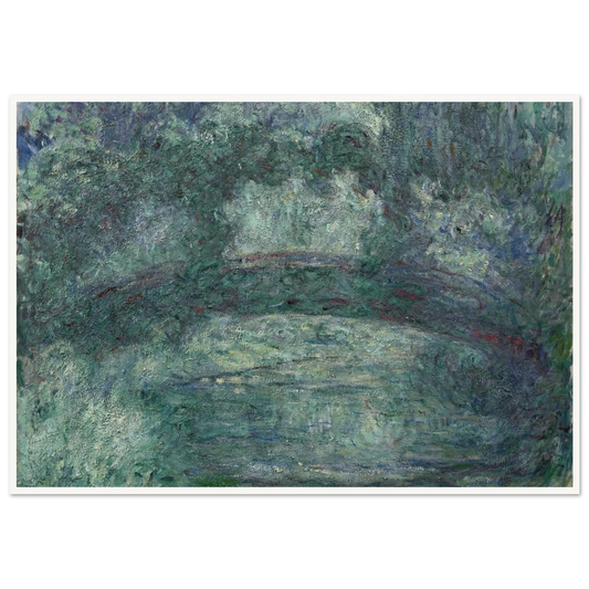 The Japanese bridge (1919-1924) Art Print | Claude Monet - Framed Poster - 30x40 cm / 12x16″ - Black frame