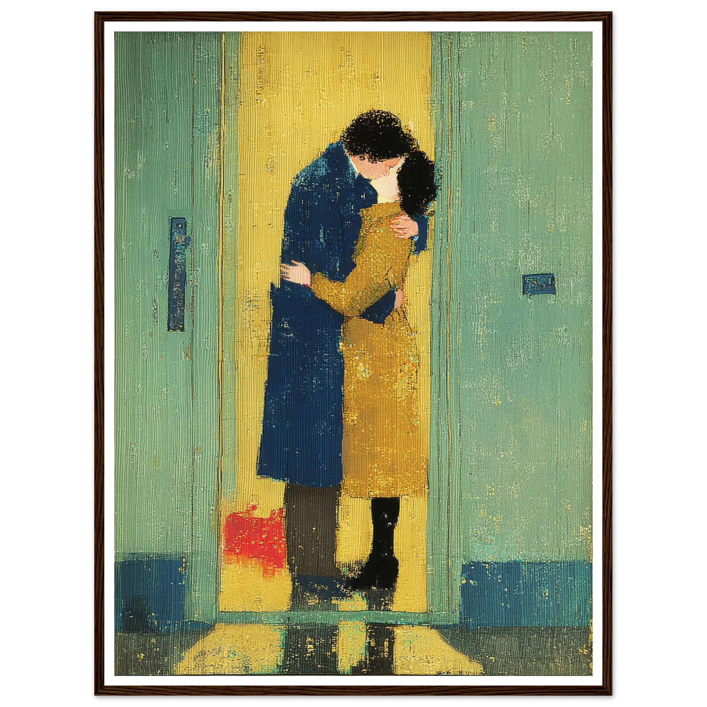 The Kiss - Framed Poster - 30x40 cm / 12x16″ - Black frame