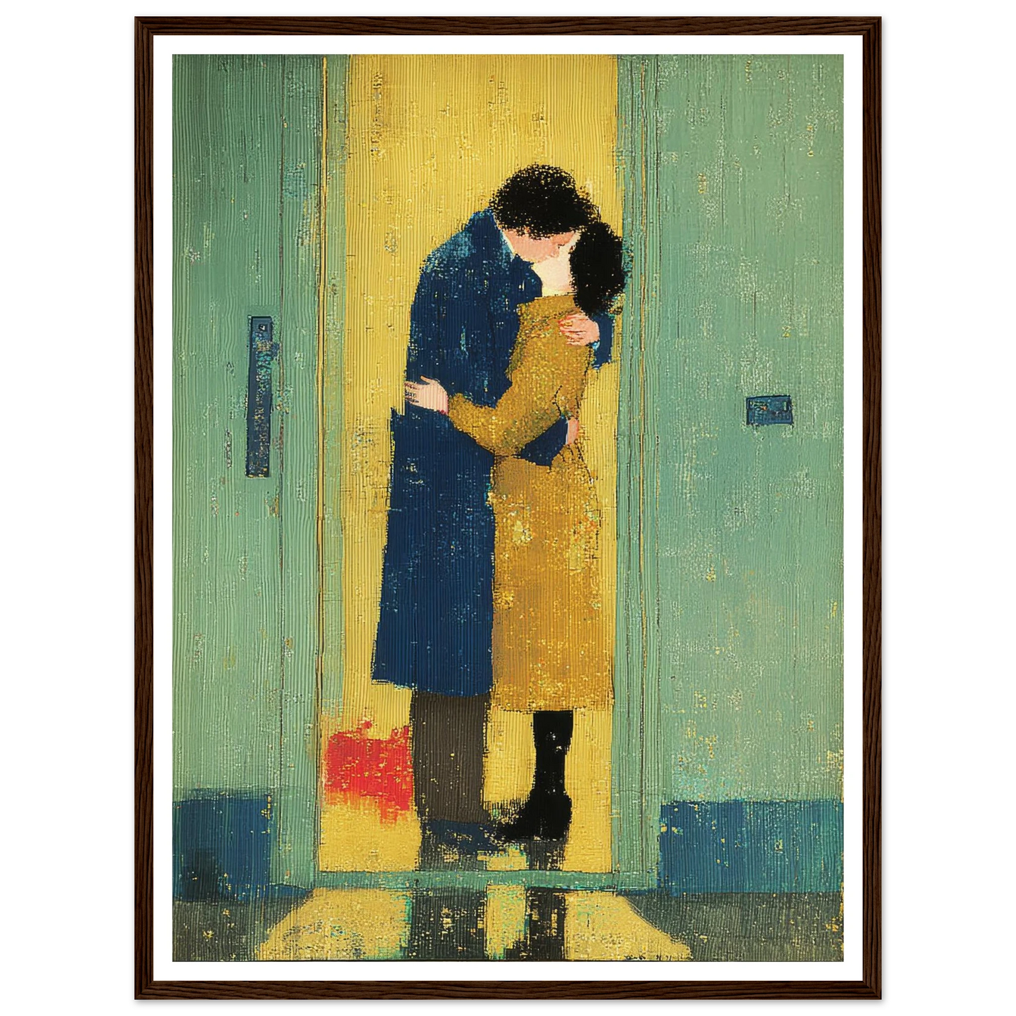 The Kiss - Framed Poster - 30x40 cm / 12x16″ - Black frame