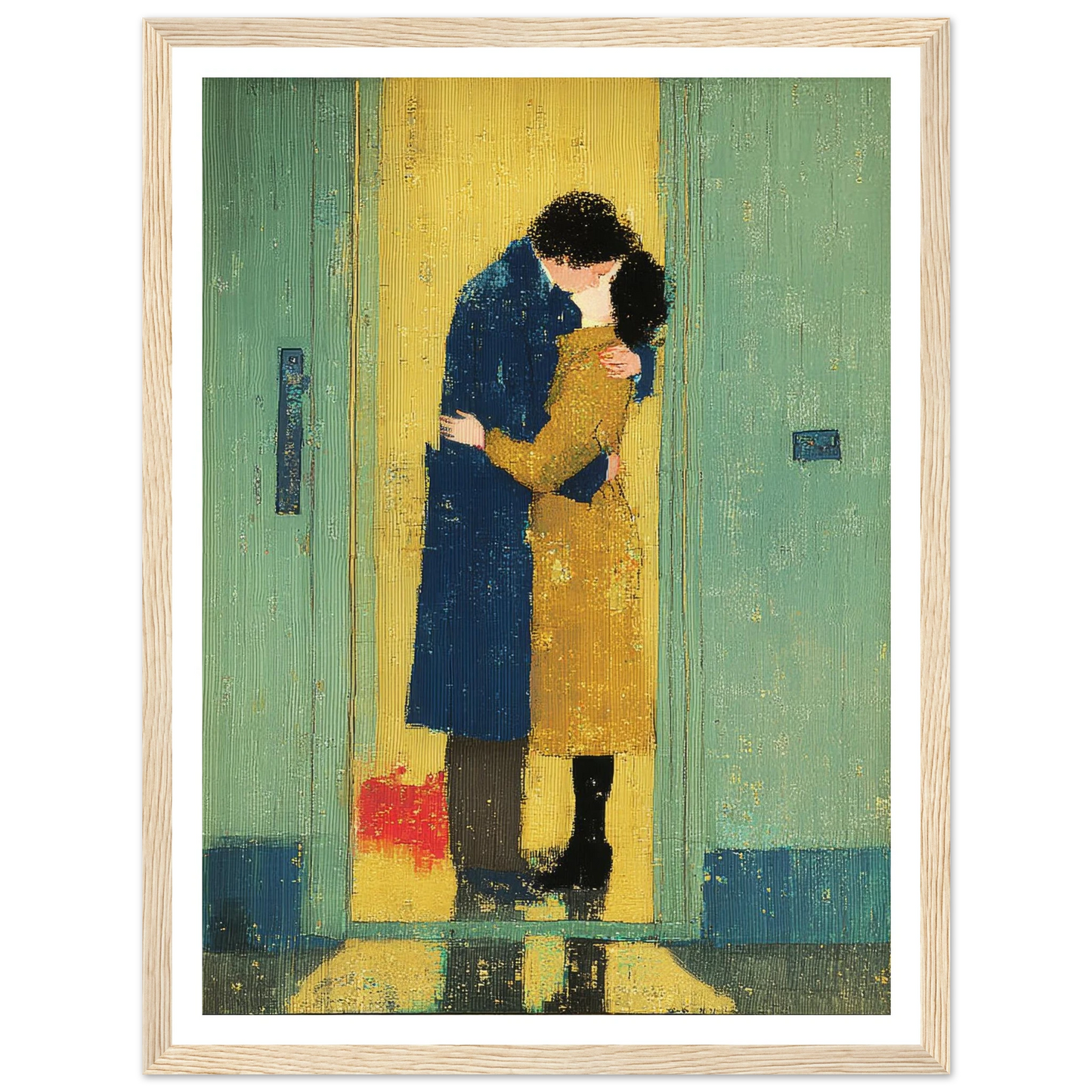 The Kiss - Framed Poster - 30x40 cm / 12x16″ - Black frame