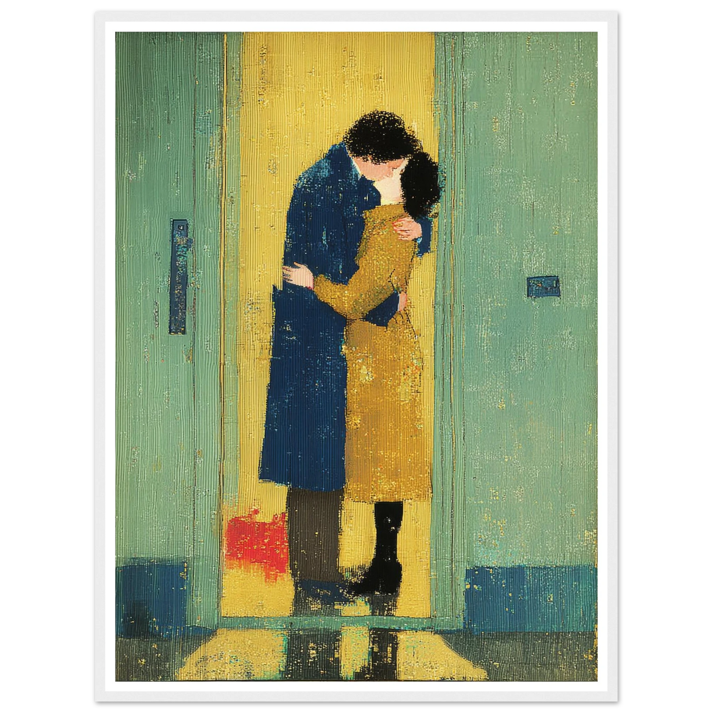 The Kiss - Framed Poster - 30x40 cm / 12x16″ - Black frame