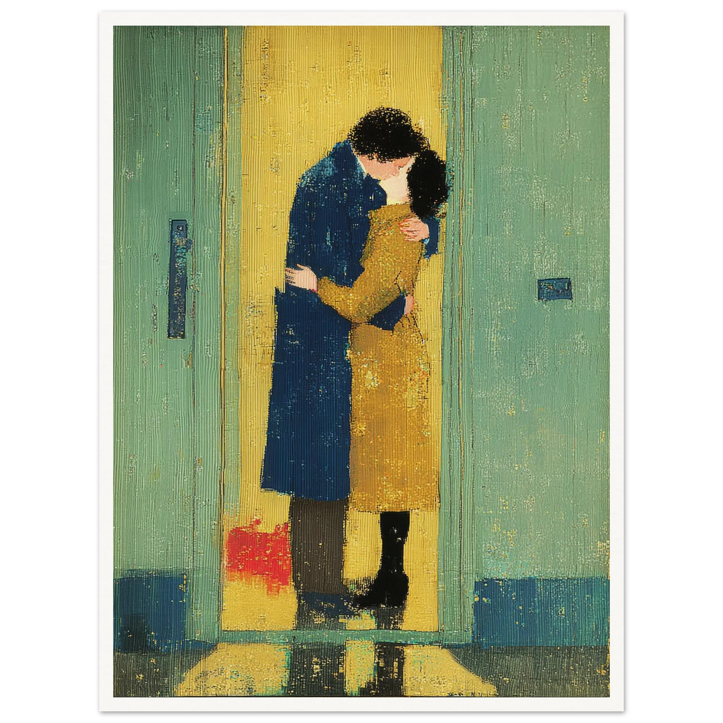 The Kiss - Framed Poster - 30x40 cm / 12x16″ - Black frame