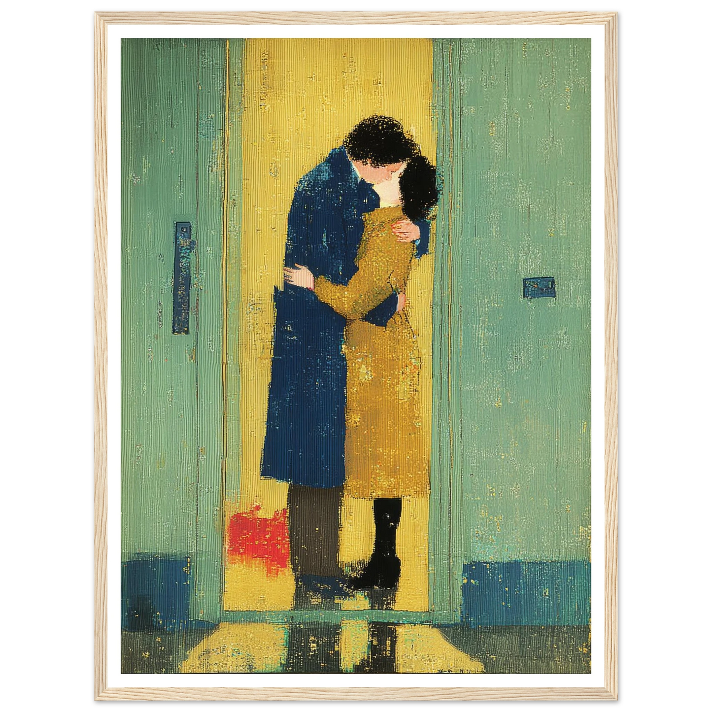The Kiss - Framed Poster - 30x40 cm / 12x16″ - Black frame