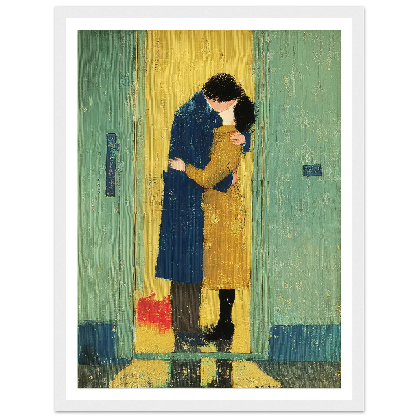 The Kiss - Framed Poster - 30x40 cm / 12x16″ - Black frame