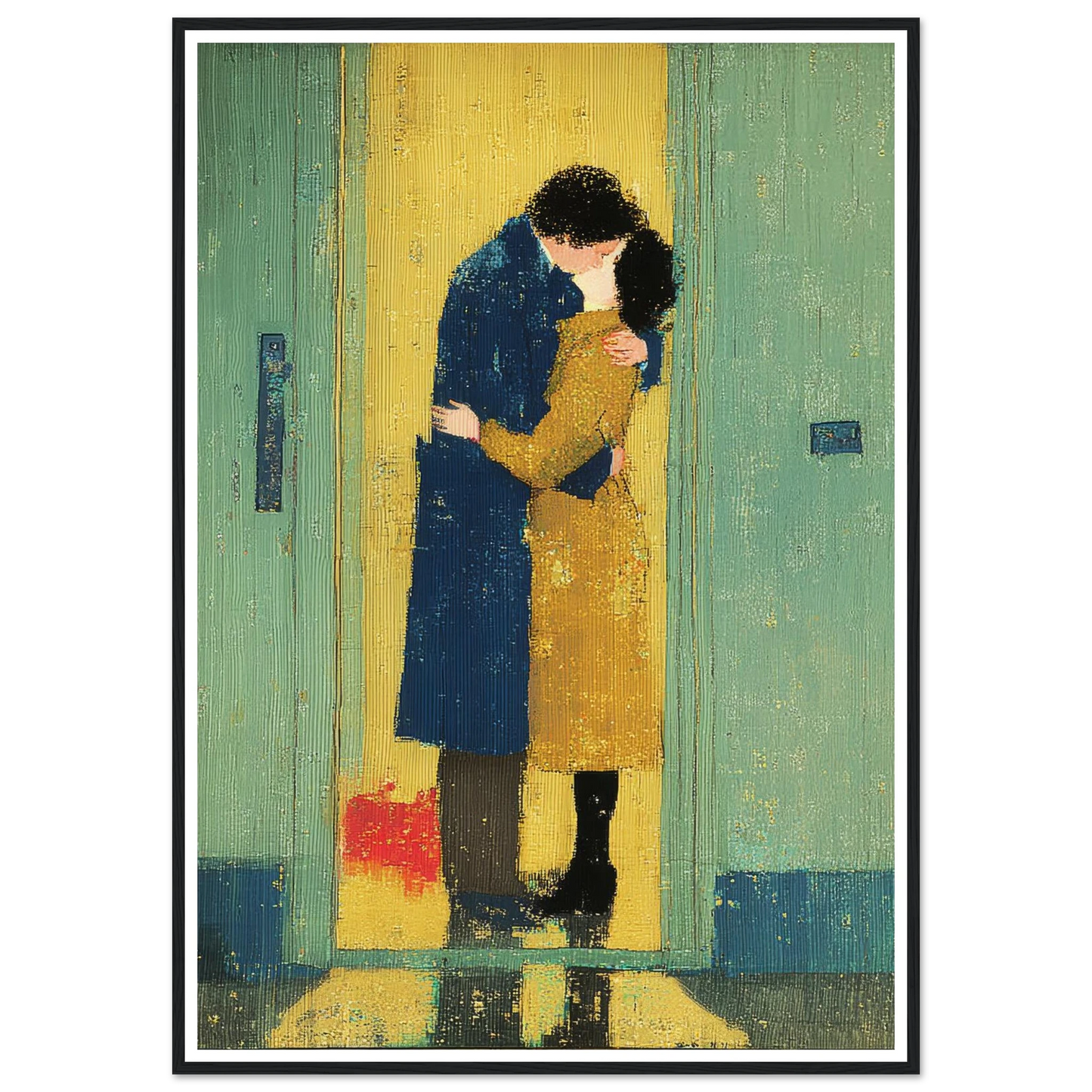 The Kiss - Framed Poster - 30x40 cm / 12x16″ - Black frame