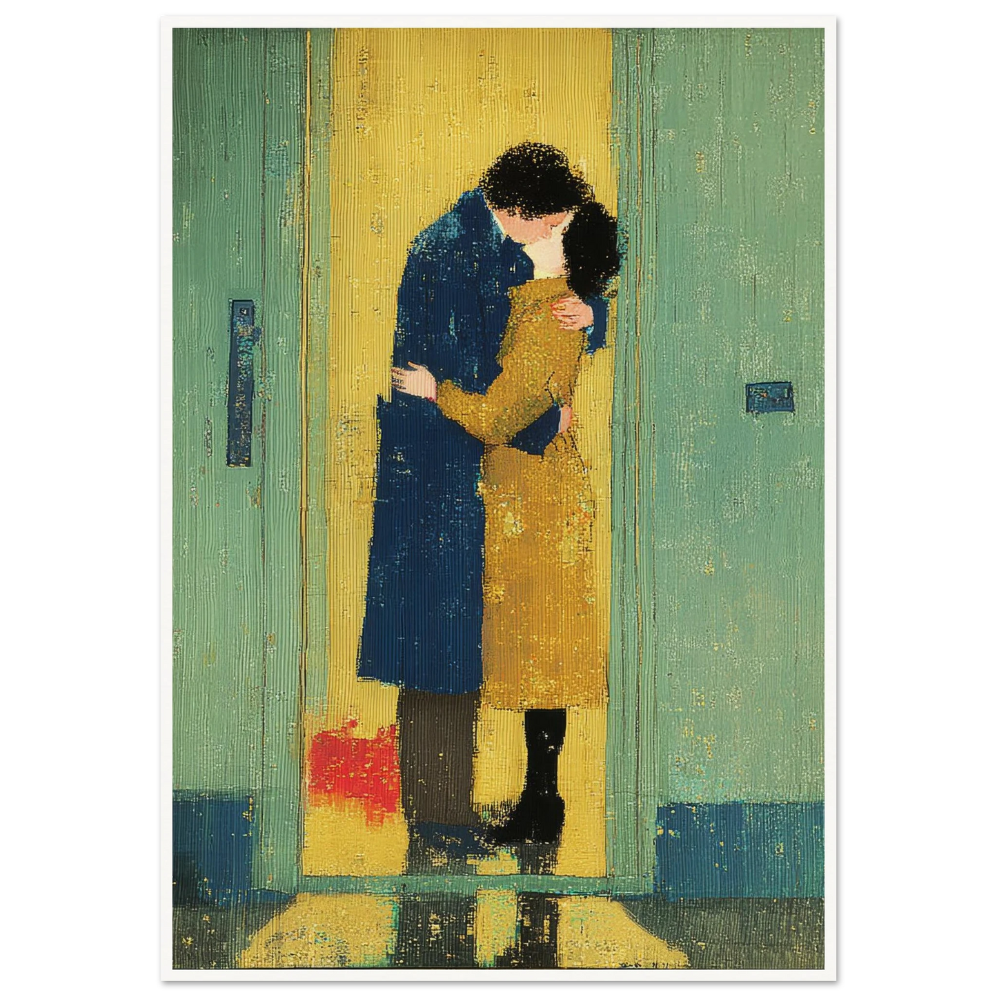 The Kiss - Framed Poster - 30x40 cm / 12x16″ - Black frame