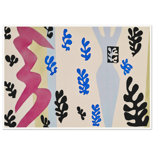 The knife thrower (1947) Art Print | Henri Matisse - Framed Poster - 30x40 cm / 12x16″ - Black frame