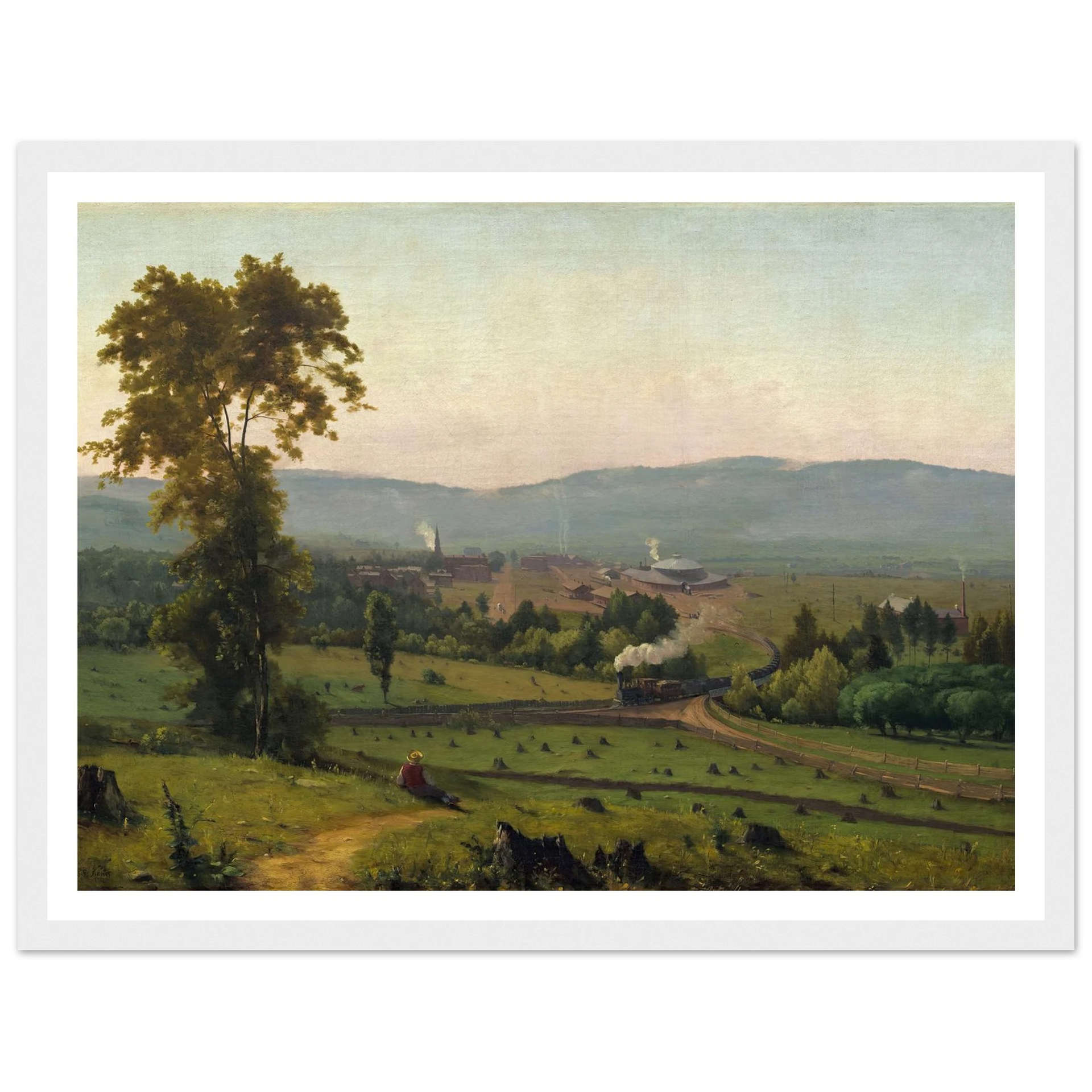 絵画 valley The Lackawanna Valley (c. 1856) Art Print | George Inness
