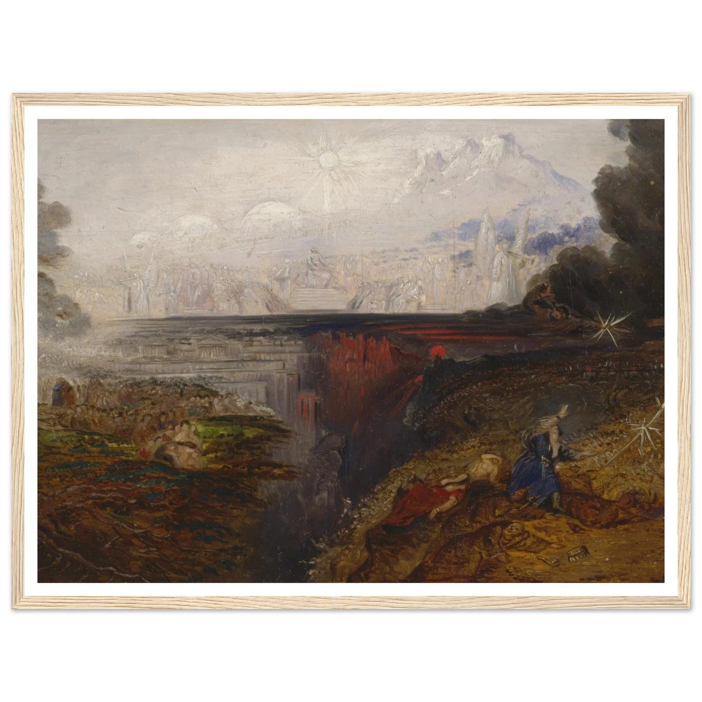 The Last Judgement (study) (1851 - 1853) Art Print | John Martin - Framed Poster - 30x40 cm / 12x16″ - Black frame
