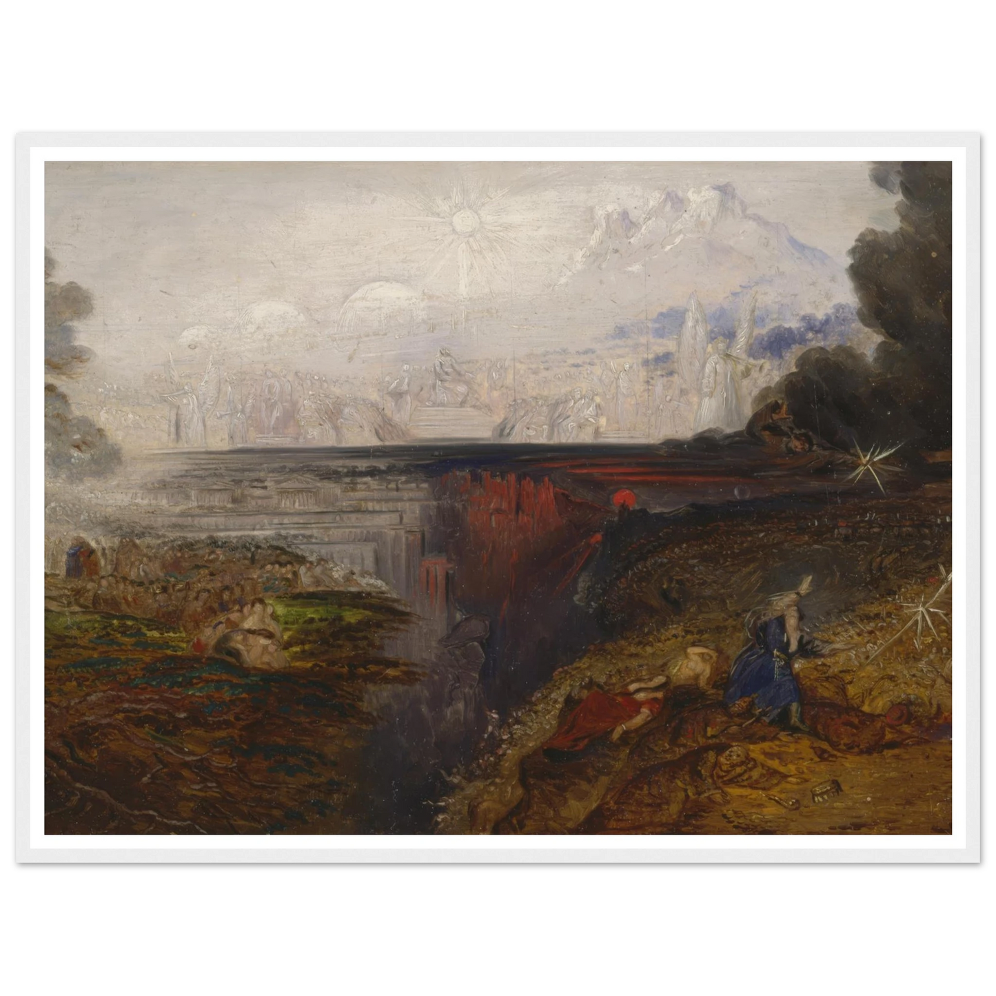 The Last Judgement (study) (1851 - 1853) Art Print | John Martin - Framed Poster - 30x40 cm / 12x16″ - Black frame